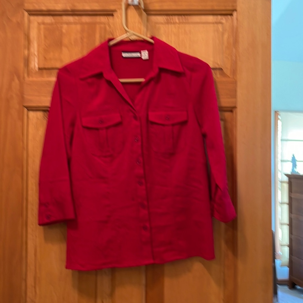 Red blouse